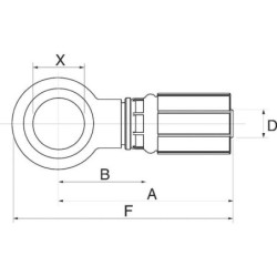 Końcówka banjo DN6-M12