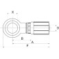 "Końcówka banjo DN6-1/4"" BSP"