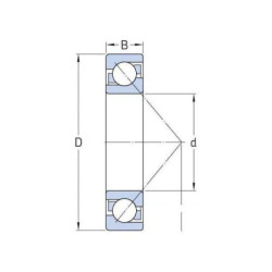 Łożysko kulkowe skośne 40x80x18 mm SKF