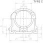 Zacisk rurowy typ BP PP VdL, 40/51 mm