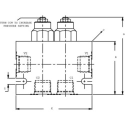 Zawór zwrotny 2X CP4411B0EB451 A12 3/4