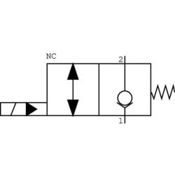 "Zawór 2/2 3B0-NC-12VDC 1"""