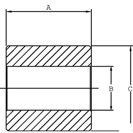 Tuleja 40x20.5 L=42 320 Bar