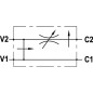 Zawór regulacji przepływu, 3-drożny, OMP/R