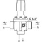"Zawór regulacji ciśnienia 1"" gwint zew. 200 l/min, 20 bar"