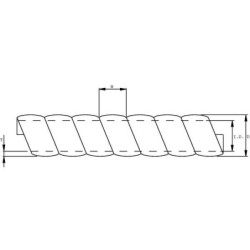 Osłona spiralna z tworzywa sztucznego 12.7 mm