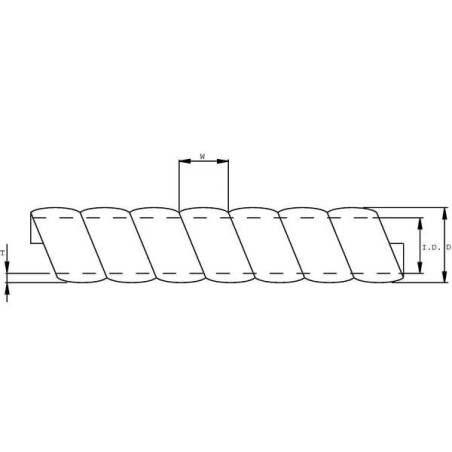 Osłona spiralna z tworzywa sztucznego 12.7 mm
