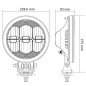 Lampa przednia LED, okrągła do jazdy dziennej 229mm