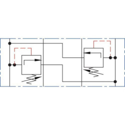 Zawór ograniczający ciśnienie NG6 A ↔ B