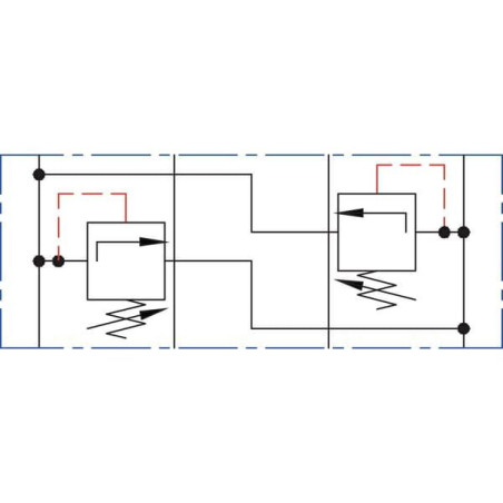 Zawór ograniczający ciśnienie NG6 A ↔ B