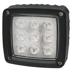 Lampa robocza LED, kwadratowa 27W 3000lm 10/30V z wtyczką Deutsch światło rozproszone 9 LED Kramp