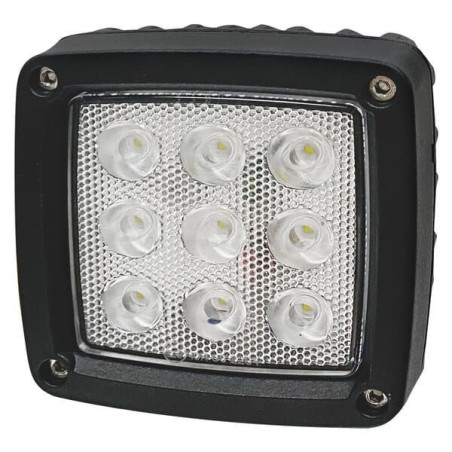 Lampa robocza LED, kwadratowa 27W 3000lm 10/30V z wtyczką Deutsch światło rozproszone 9 LED Kramp