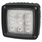 Lampa robocza LED, kwadratowa 27W 3000lm 10/30V z wtyczką Deutsch światło rozproszone 9 LED Kramp