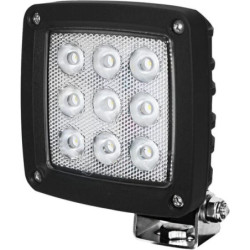 Lampa robocza LED, kwadratowa 27W 3000lm 10/30V z wtyczką Deutsch światło rozproszone 9 LED Kramp