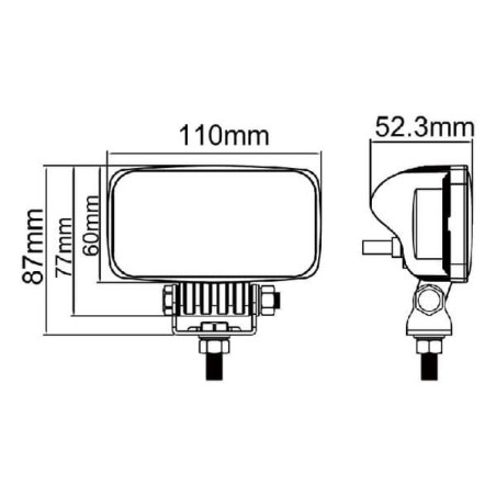 Lampa robocza, pośrednia, 15W 2836 lumenów