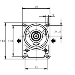 Pompa zębata PLP20.16S0-12B2-LBE/BC-N-EL-FS