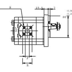 Pompa zębata Polaris gr. 2 wersja 55B2, PLP20.25-S3-55-B2