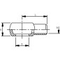 Złączka do przyspawania 1/4 BSP x 8 mm