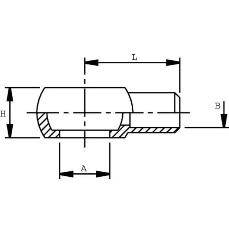 Złączka do przyspawania 12 x 8 mm