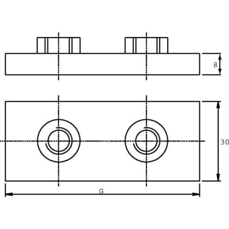 Obejma kpl. ciężka 1x18mm Alu gr. 1