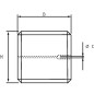 Śruba dławiąca SSM M8 ø 2.0 mm mosieżna