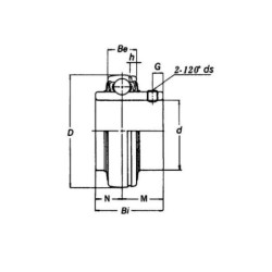 Wkład łożyska 30x72x24 mm Timken