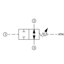 "Zawór 2/2 1/2"" BSP VDP06 NA"