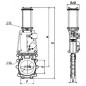 Zasuwa płytowa + siłownik pneumatyczny DN125