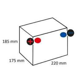 Akumulator 12V 55Ah 420A Kramp