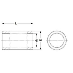 Tuleja 35x55x100 mm