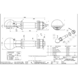 00658900A02 Zaczep kulowy obrotowy, 60 mm