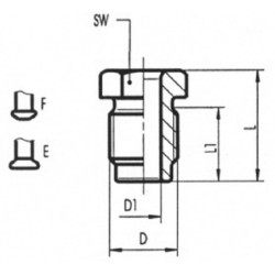 Złącze M10x1 / 6.3 mm