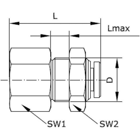 "Szybkozłącze grodziowe 10 mm gwint wew. 1/4"" Kramp"