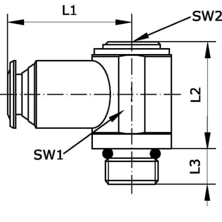 "Szybkozłącze kątowe L 12x3/8"""