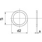 Podkładka dystansowa Ø 31x60x3 mm Kramp