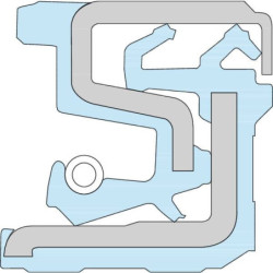 Uszczelnienie kasetowe, wewn. Ø 60 mm zewn. Ø 90 mm wysokość 13.5/15 mm