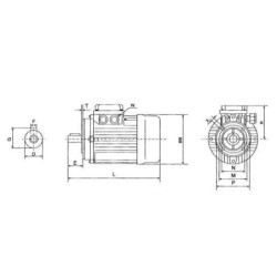 Silnik elektryczny 0.25 kW