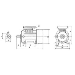 Silnik elektryczny 0.37 kW