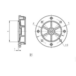 Kołnierz silnika elektrycznego 71-B5