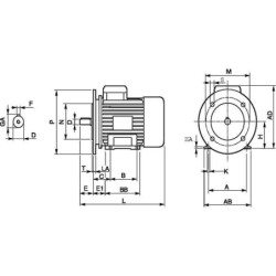 Silnik elektryczny 0.55 kW
