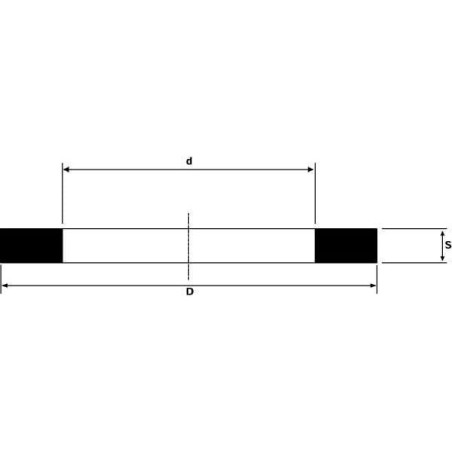 Uszczelka pokrywki dyszy 10x19x3.4 mm EPDM