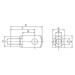 Sworzeń 25x50mm Kramp