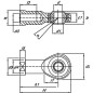 Głowica przegubu M10x1.25