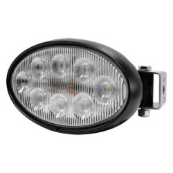 Lampa robocza LED, owalna 56W 5320lm 10/30V z wtyczką Deutsch, światło rozproszone 8 LED Kramp