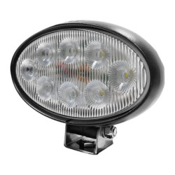 Lampa robocza LED, owalna 56W 5320lm 10/30V z wtyczką Deutsch, światło rozproszone 8 LED Kramp