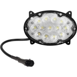 Lampa robocza LED, owalna 39W 3500lm 10/30V 138x93x69 mm światło rozproszone 13 LED Kramp