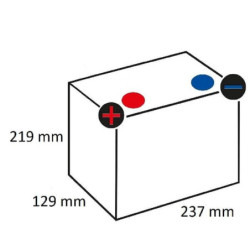 Akumulator 12V 45Ah 350A Kramp