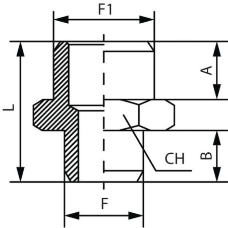 "Łącznik dwustronny gwint cylindryczny 1/4""x3/8"" BSPP"