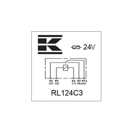 Miniprzekaźnik 24V, przełączanie, 30A/40A, z uchwytem