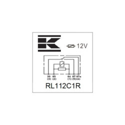 Miniprzekaźnik 12V, przełączanie, 30A/40A, z rezystorem, bez uchwytu